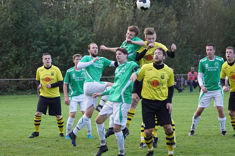 Topper tussen Borger 1 en SVBO onbeslist.