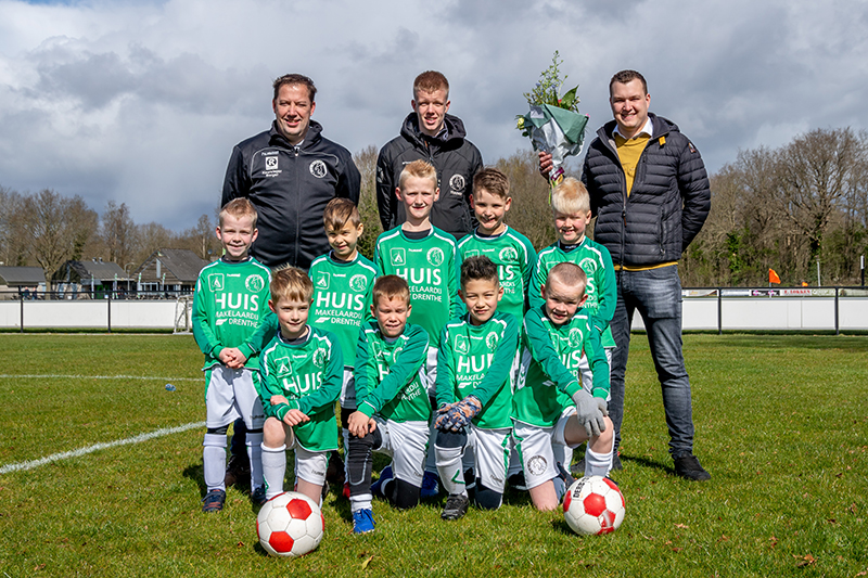 Huis Makelaardij Drenthe nieuwe shirtsponsor van SV Borger JO9-1