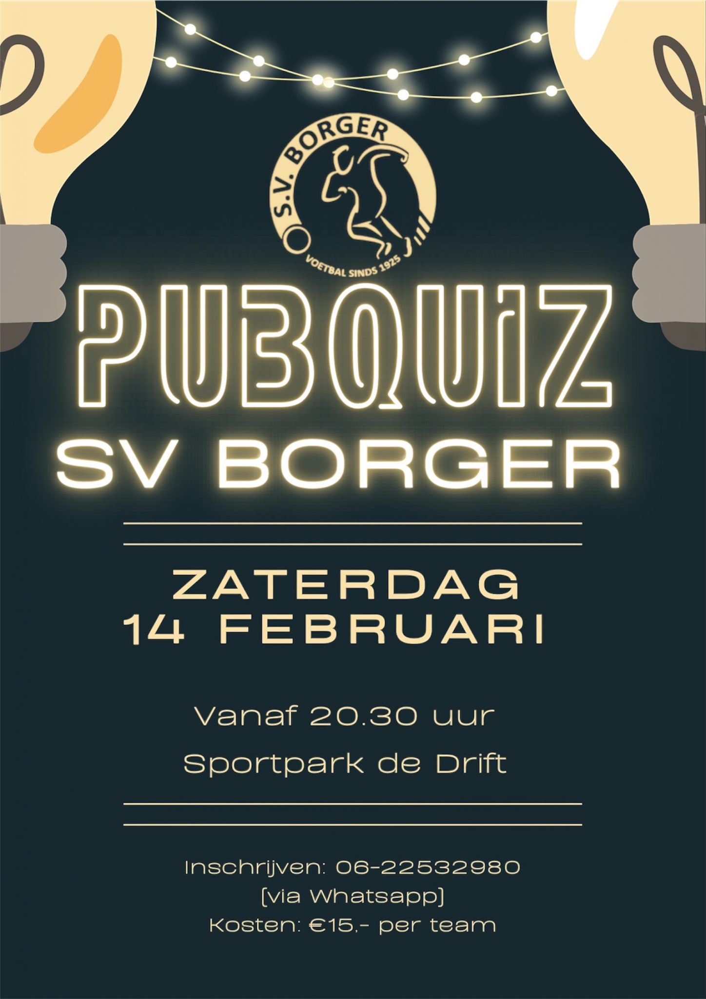 SV Borger Pubquiz op 14 februari