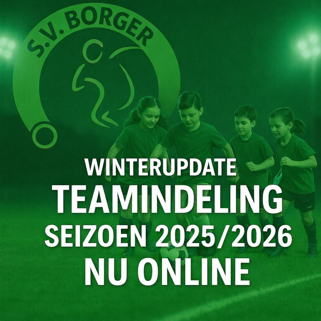 Winterupdate Teamindeling Jeugd