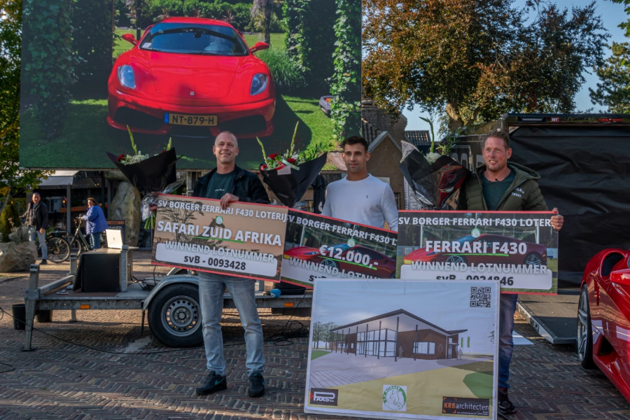 De prijzen zijn uitgereikt, de loterij van SV Borger zit er nu echt op!